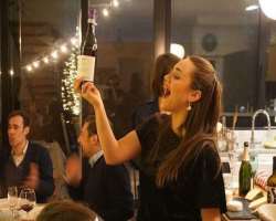 Alice Kremelberg consuming alcohol